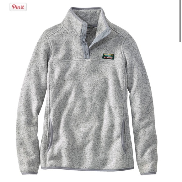 Women's L.L.Bean Sweater Fleece Pullover - Picture 1 of 4